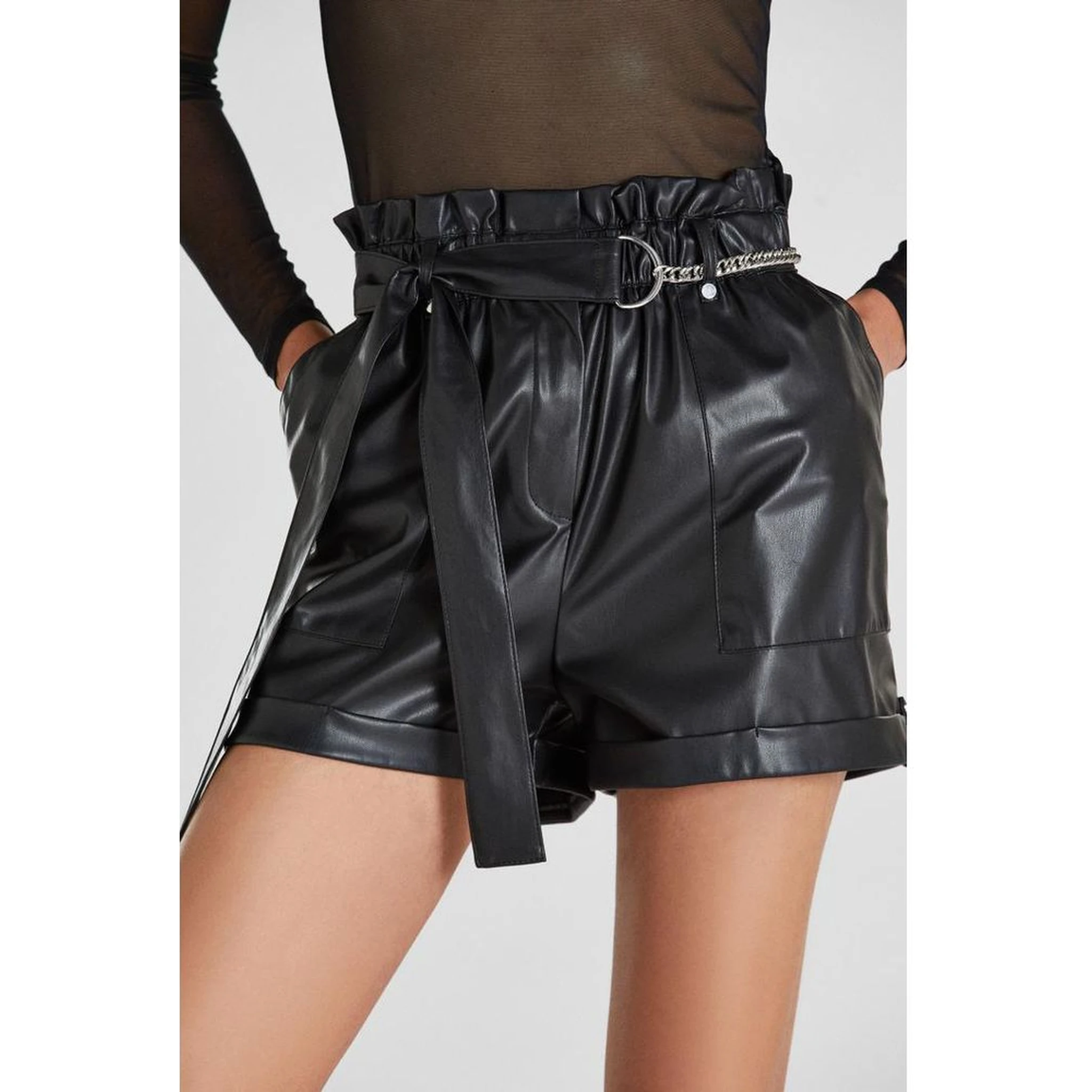 Black Polyethylene Shorts