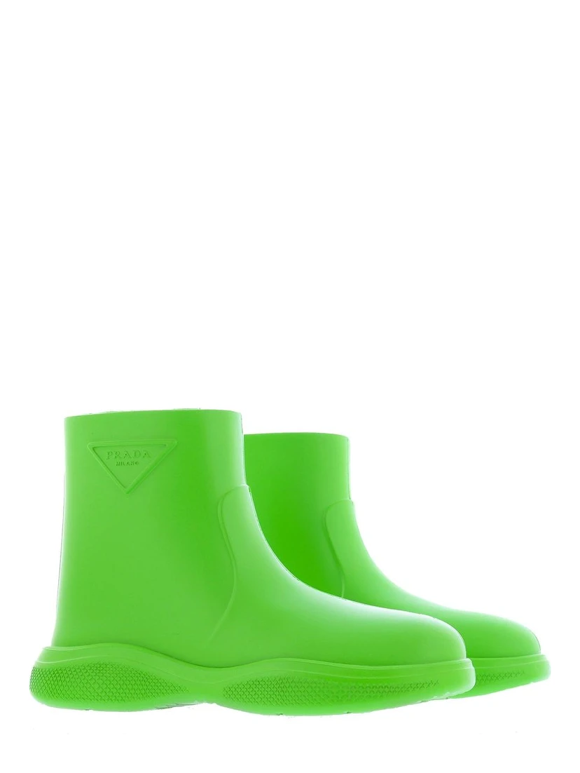 Bicolor Rubber Rain Boots