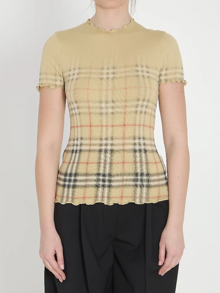 Stretch cotton T-shirt