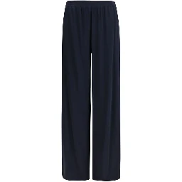 Blue Viscose Pants