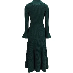Bicolor Viscose Casual Dress