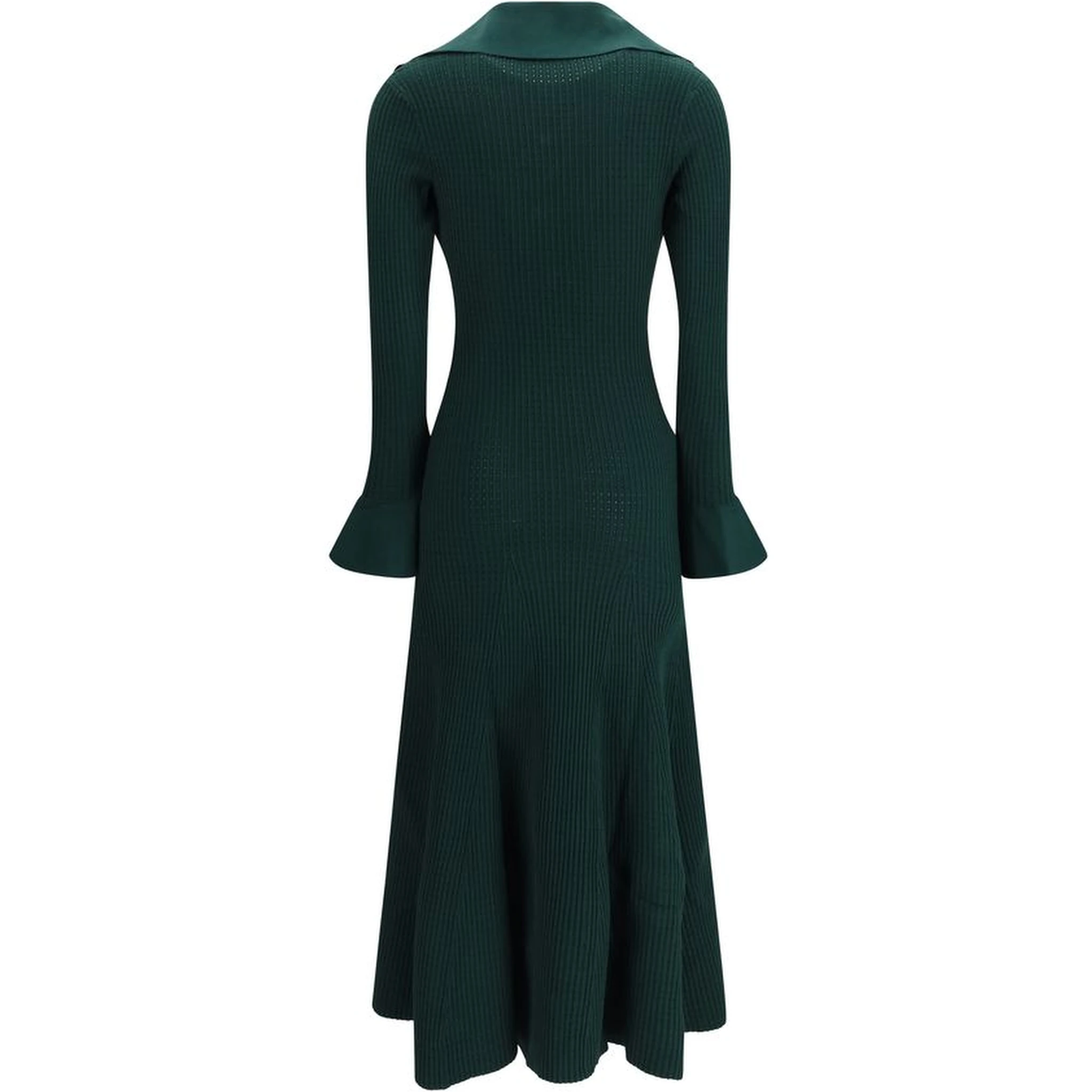 Bicolor Viscose Casual Dress