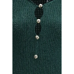 Bicolor Viscose Casual Dress