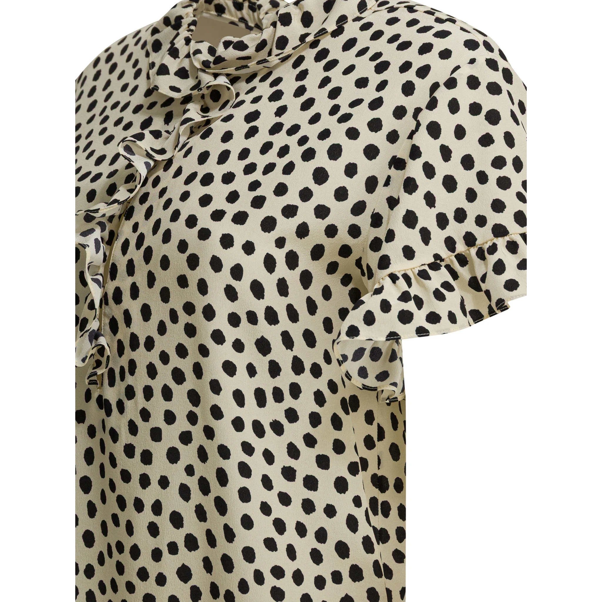 Silk short sleeves shirt
