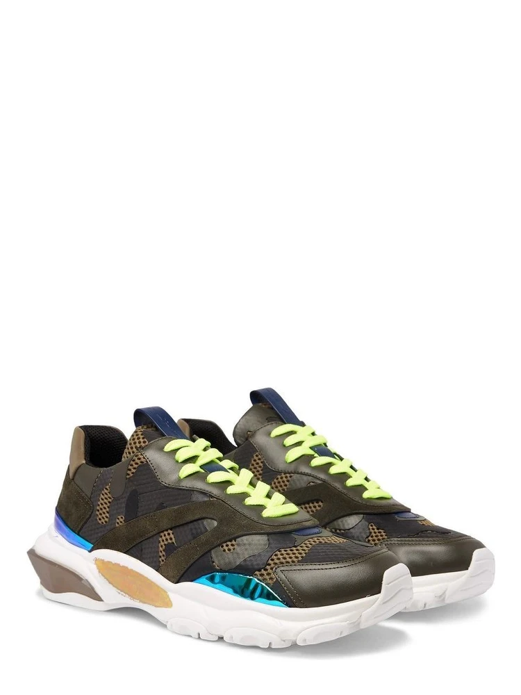 Bicolor Fabric Athletic Sneakers alternative