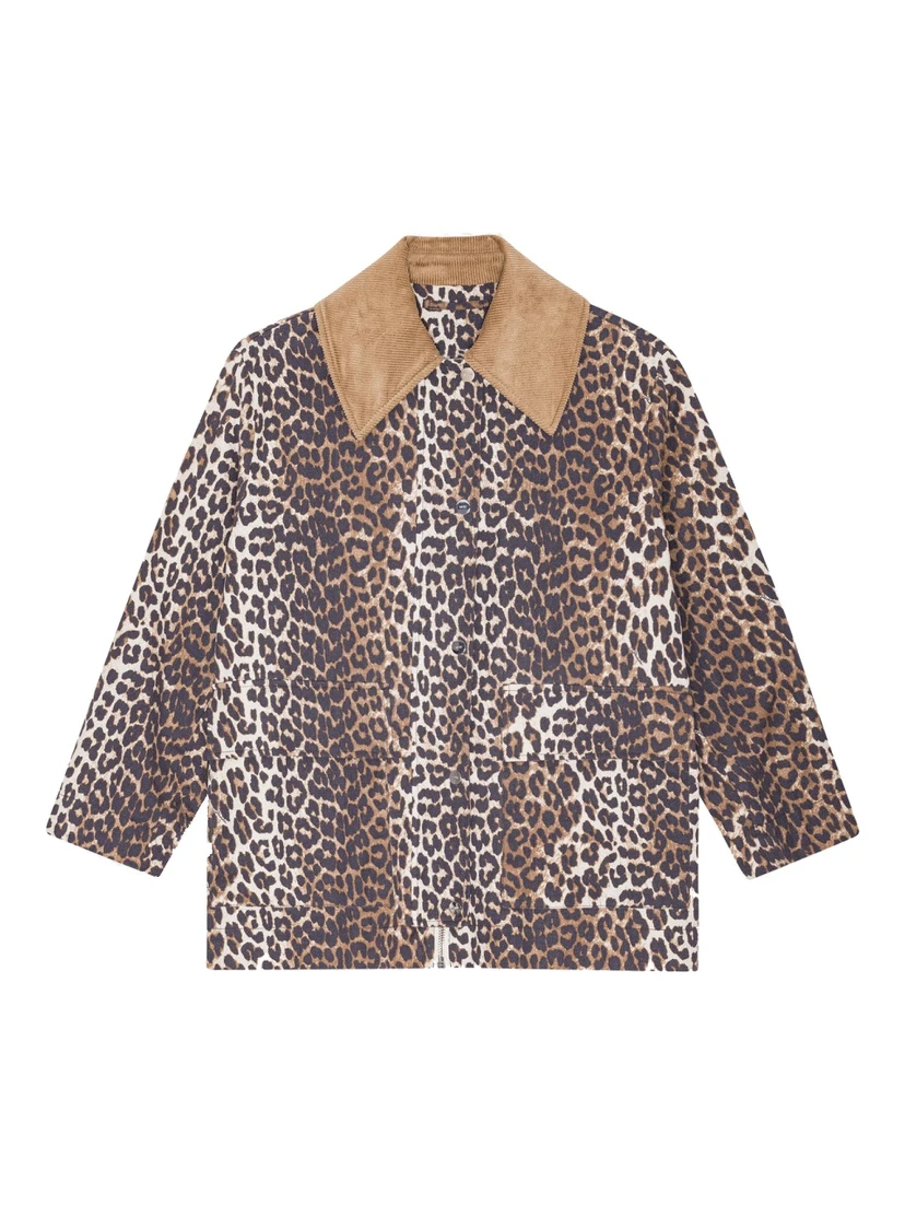 LEOPARD PRINT MIDI JACKET
