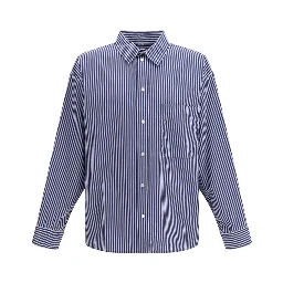 Blue Cotton Pattern Shirt