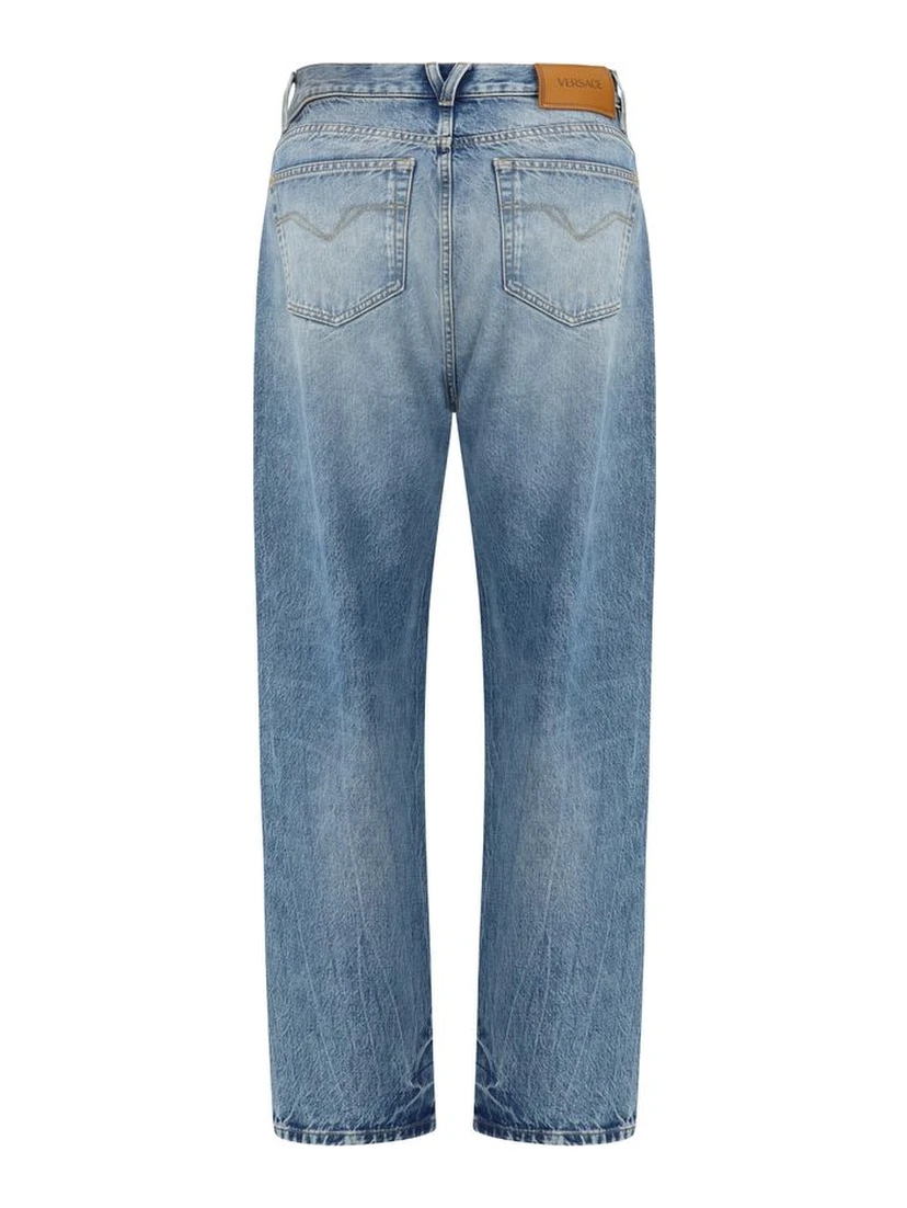 Light Blue Cotton Jeans Denim