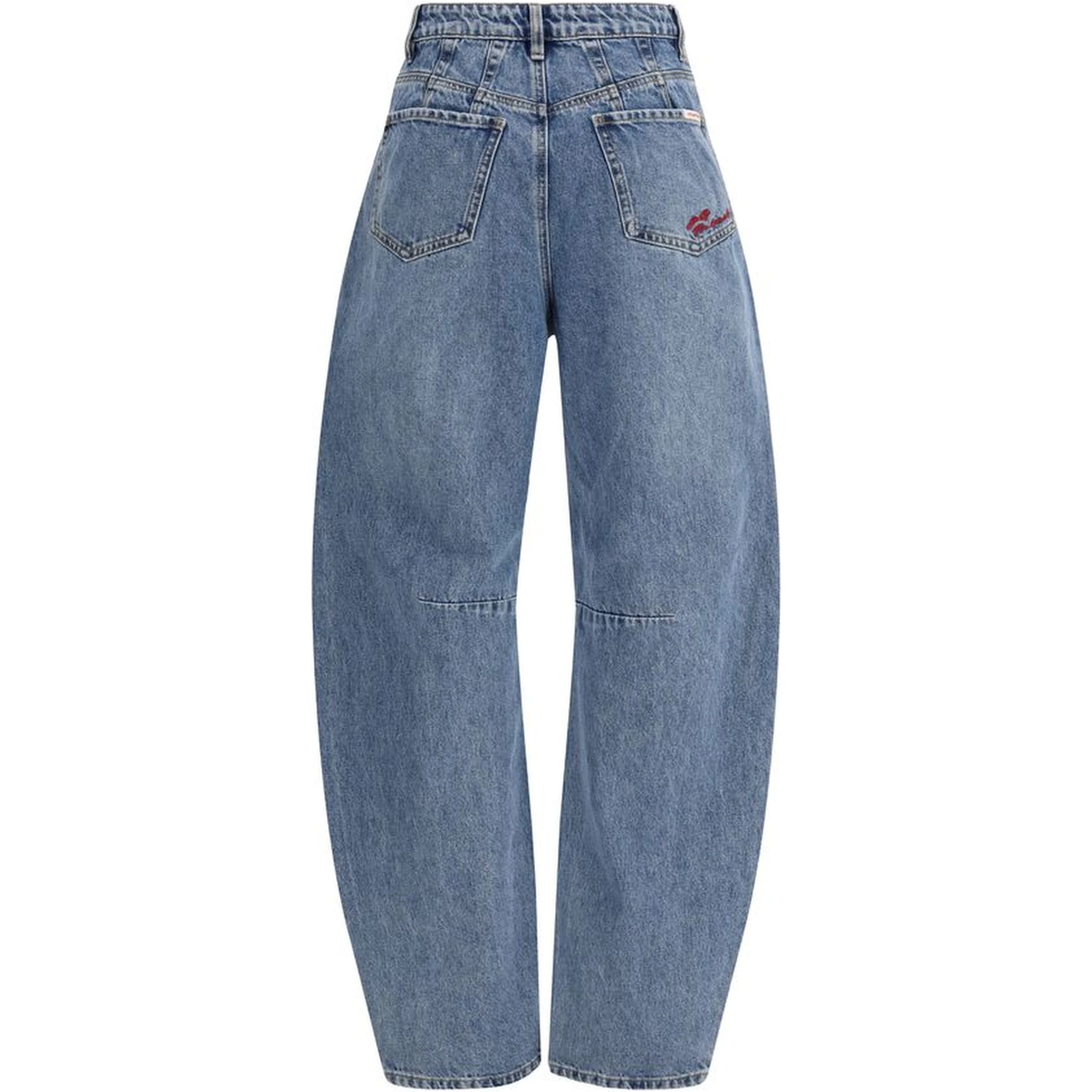 Blue Cotton Relaxed Fit Jeans