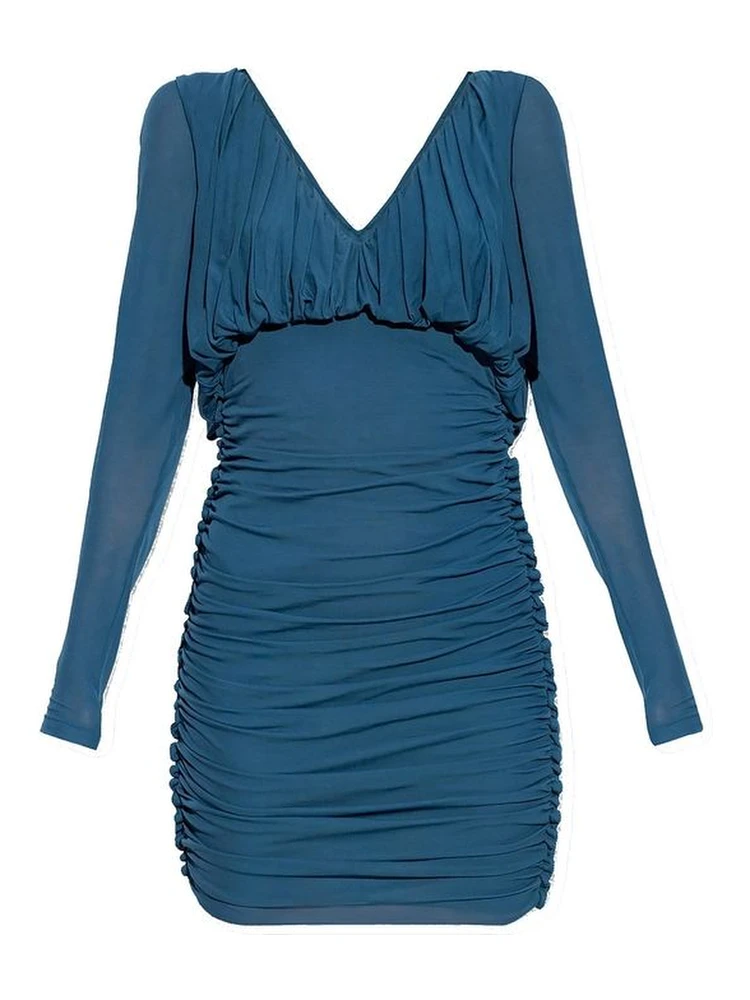Blue Copper Casual Dress