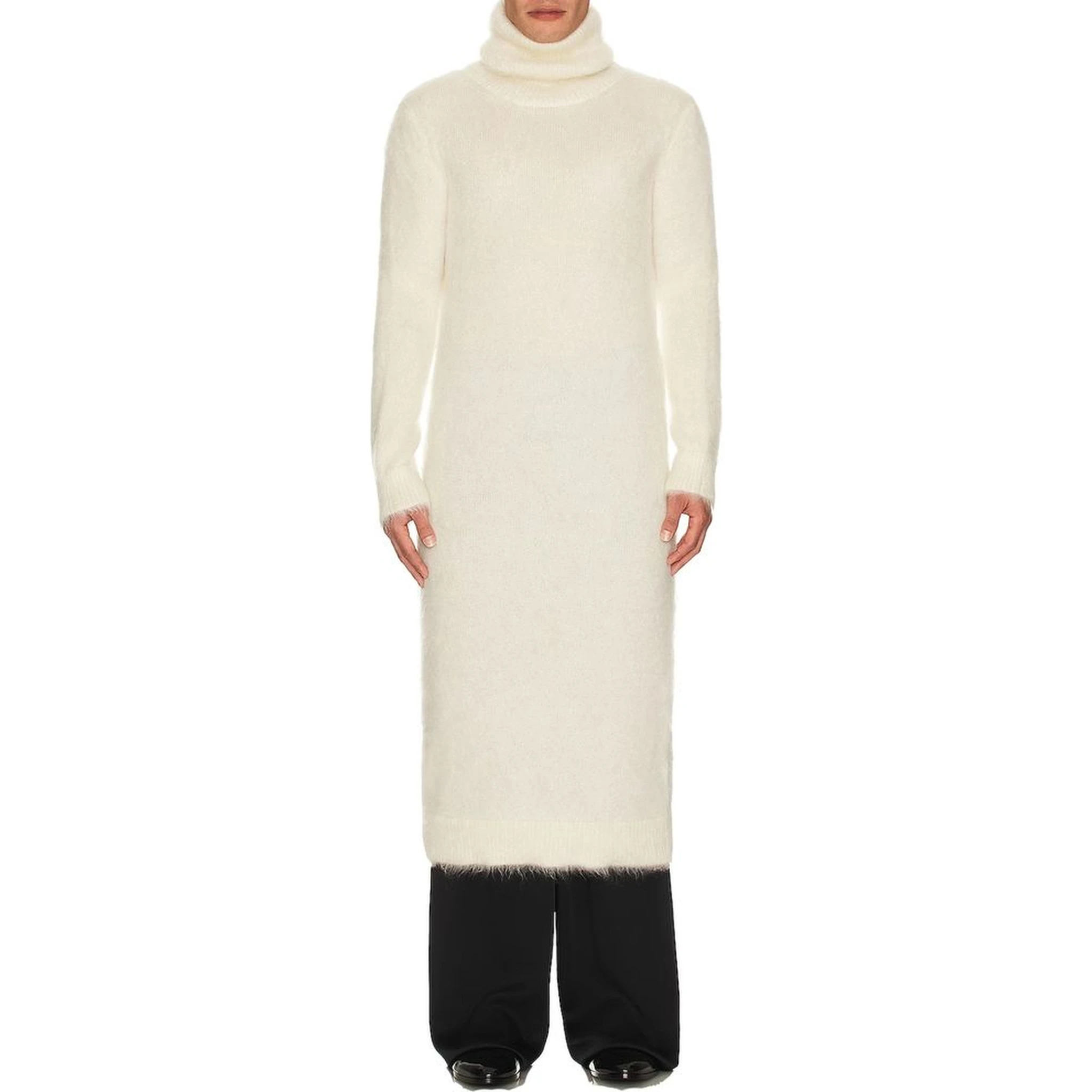 White Mohair Sweatshirt
