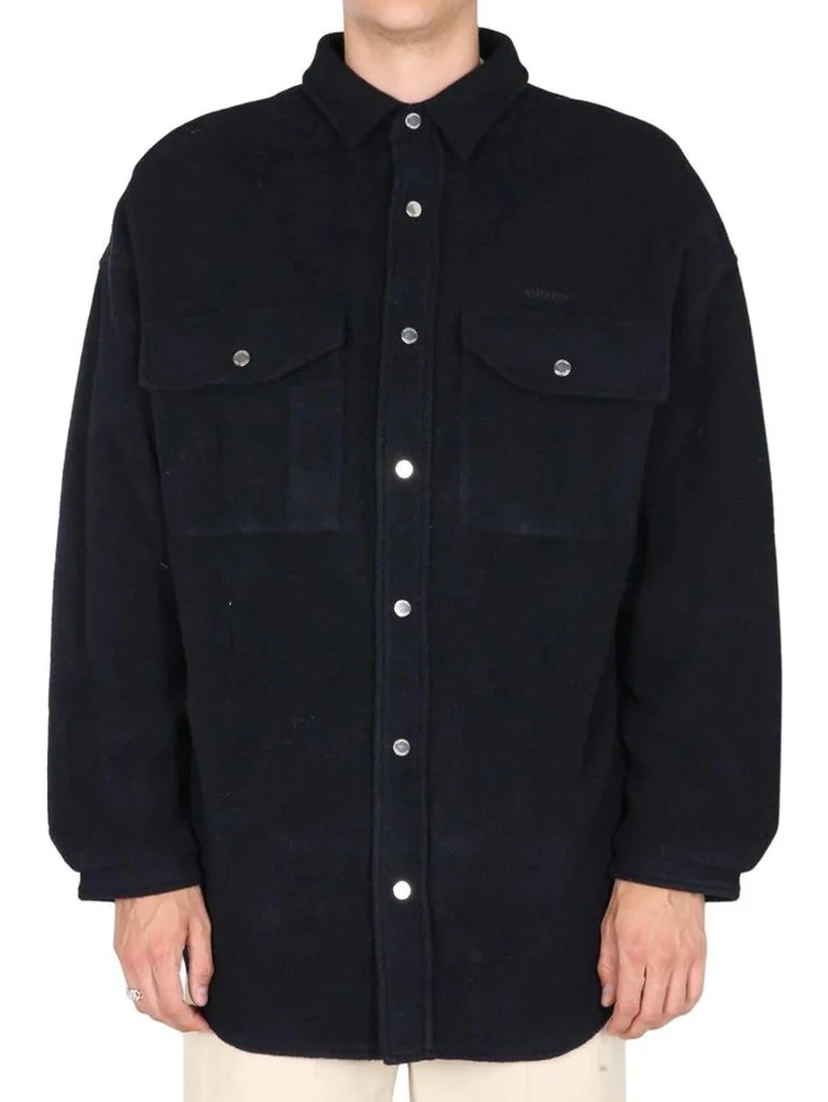 Blue Marabou Coat