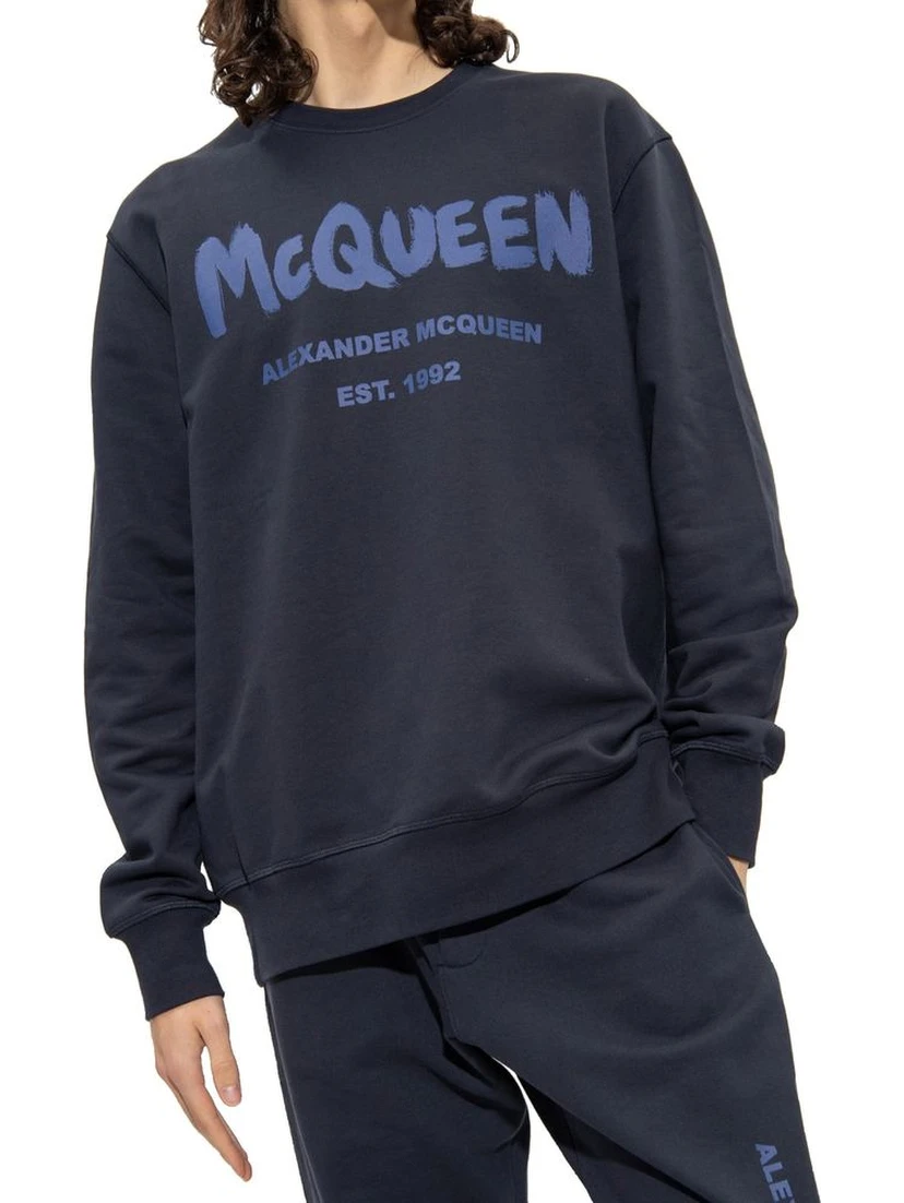 Blue Cotton Sweatshirt