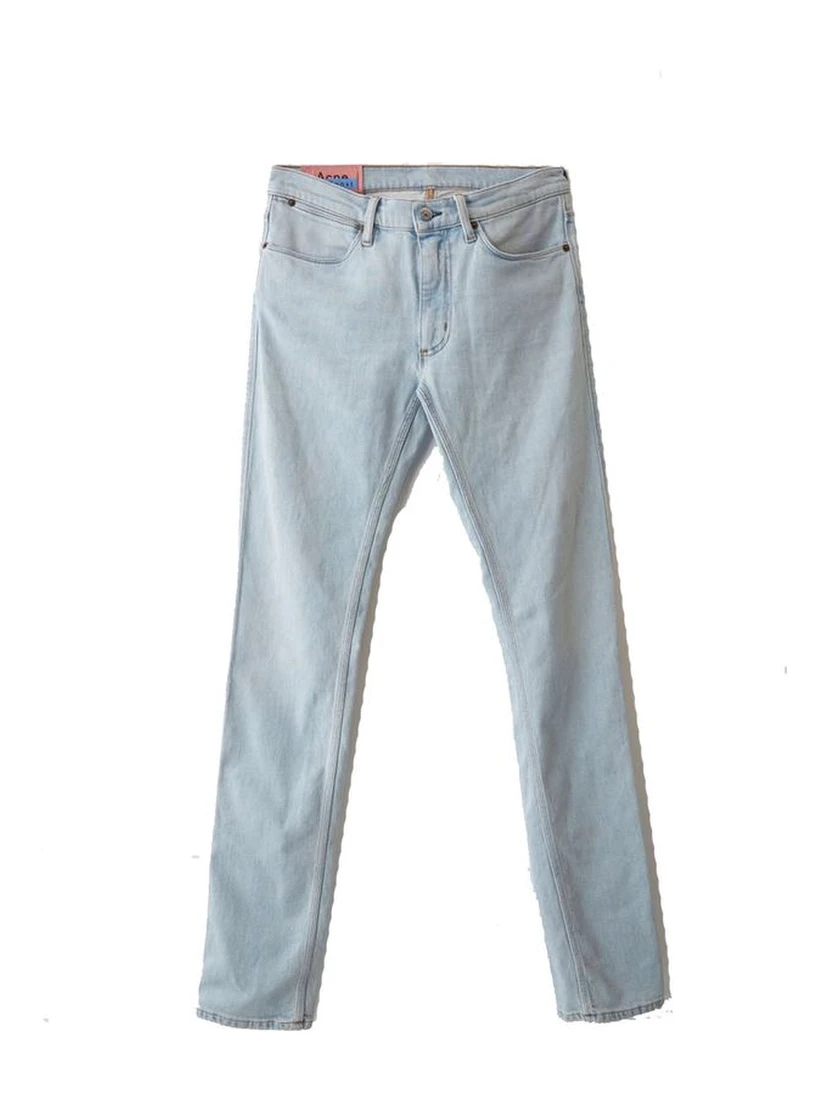 Blue Cotton Skinny Jeans