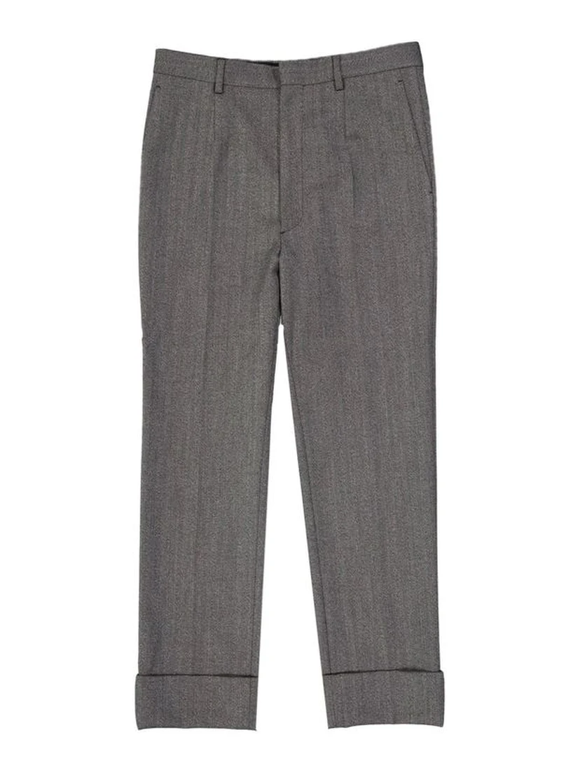 Gray Wool Dress Pants