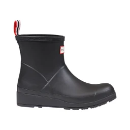 Black Recycled Polyester Ankle Boots