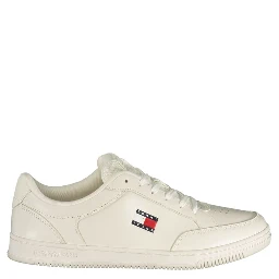 White Polyurethane Men Sneaker