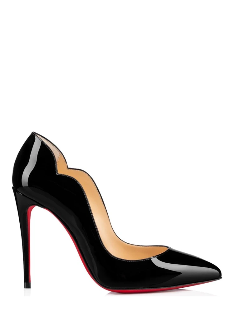 Black Patent Leather Hot Chick Pumps 100