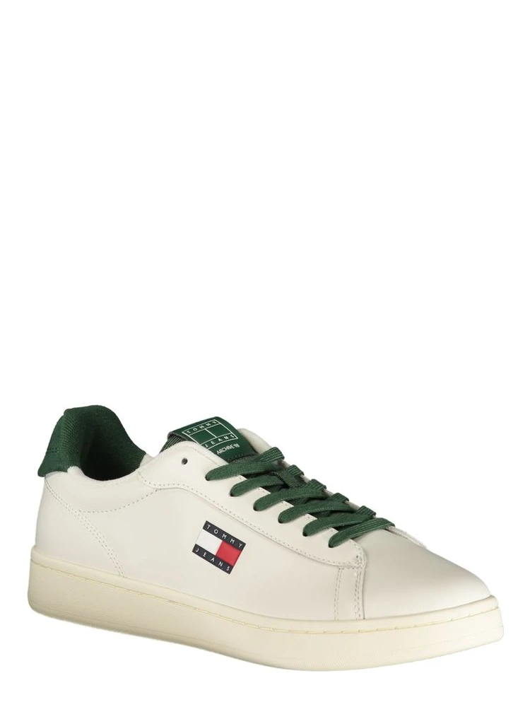 Bianco Polyurethane Men Sneaker alternative