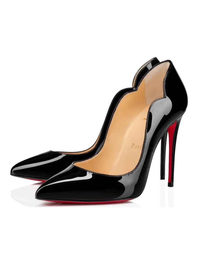 Black Patent Leather Hot Chick Pumps 100 alternative