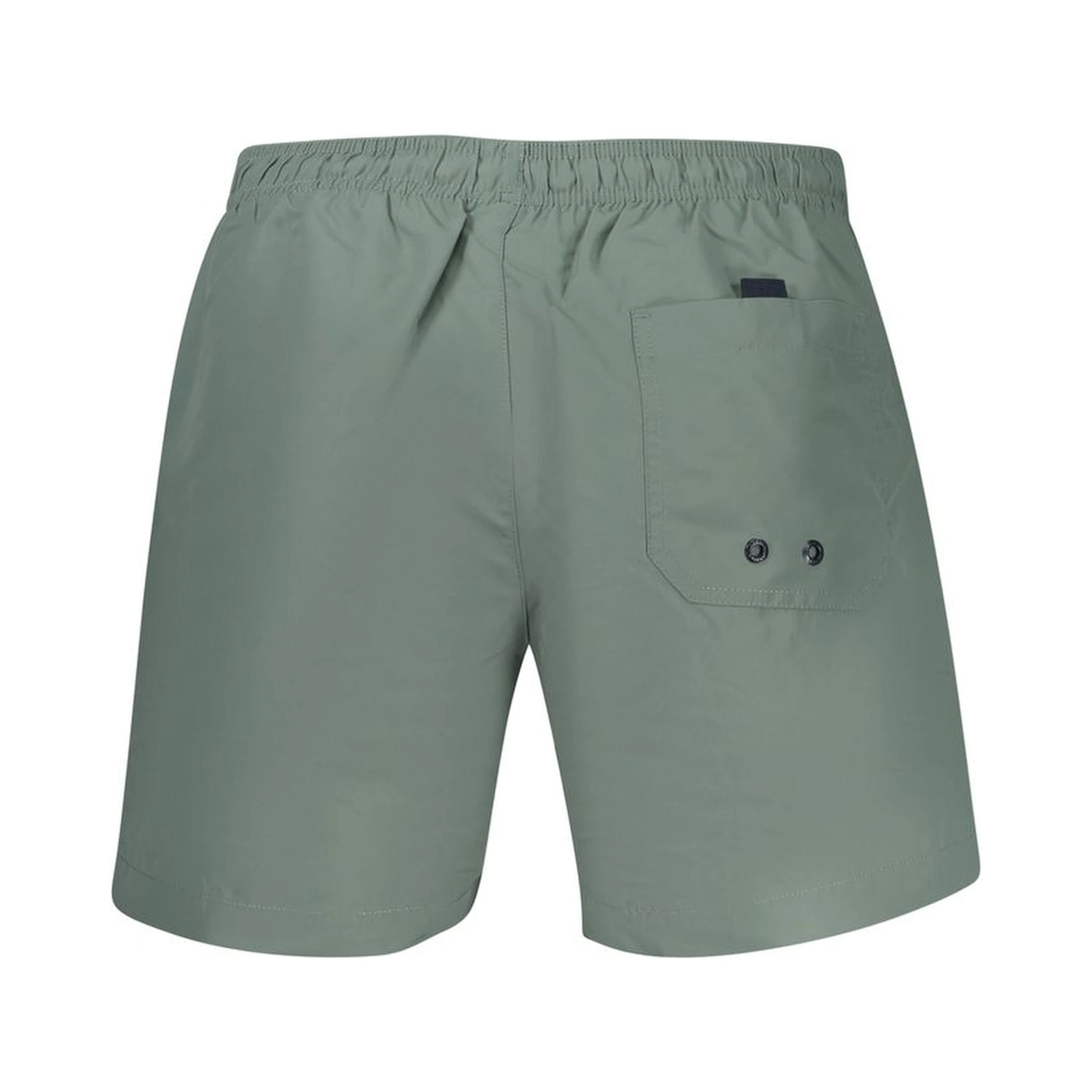 Green Polyester Shorts