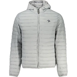 Grigio Poliammide Men's Jacket