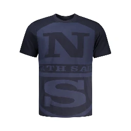 Blu Cotton Men T-Shirt