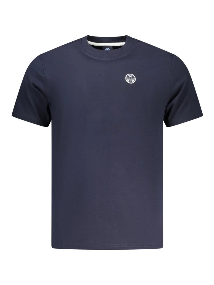 Blue Cotton Men's T-Shirt