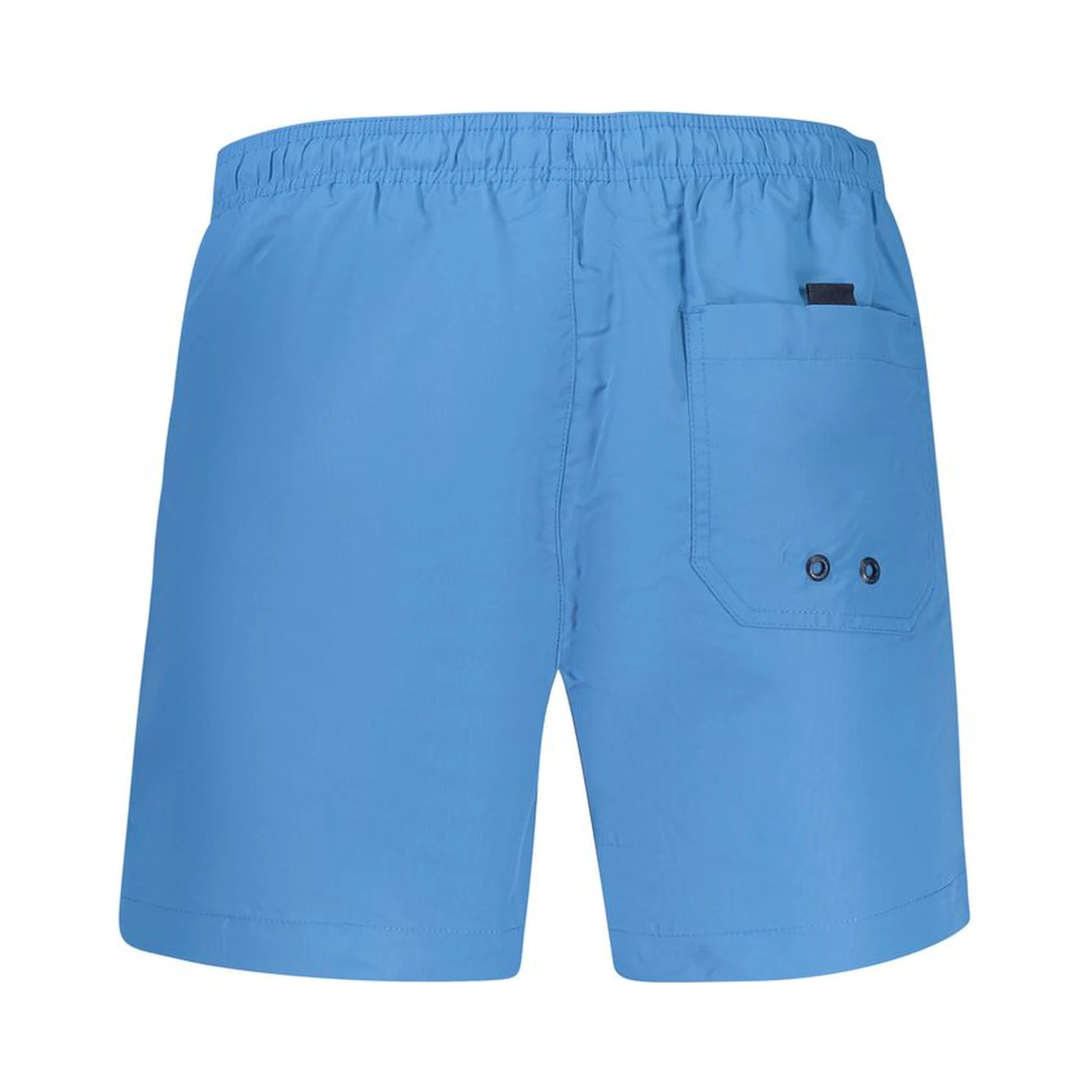 Blu Polyester Men's Swim Boxer