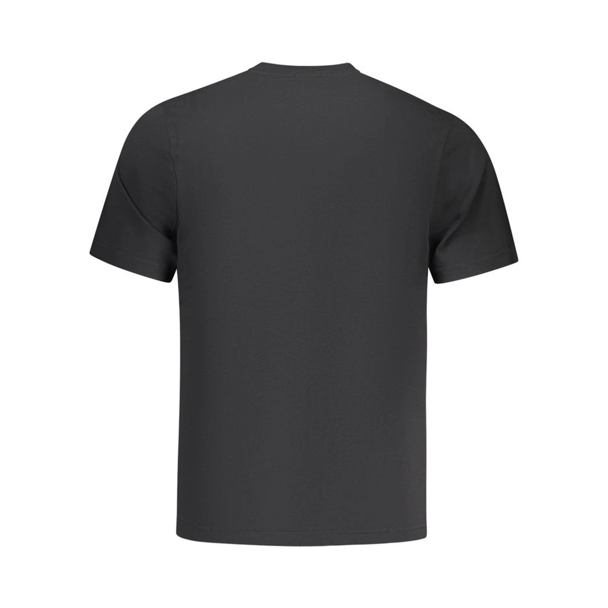 Black Cotton Men T-Shirt