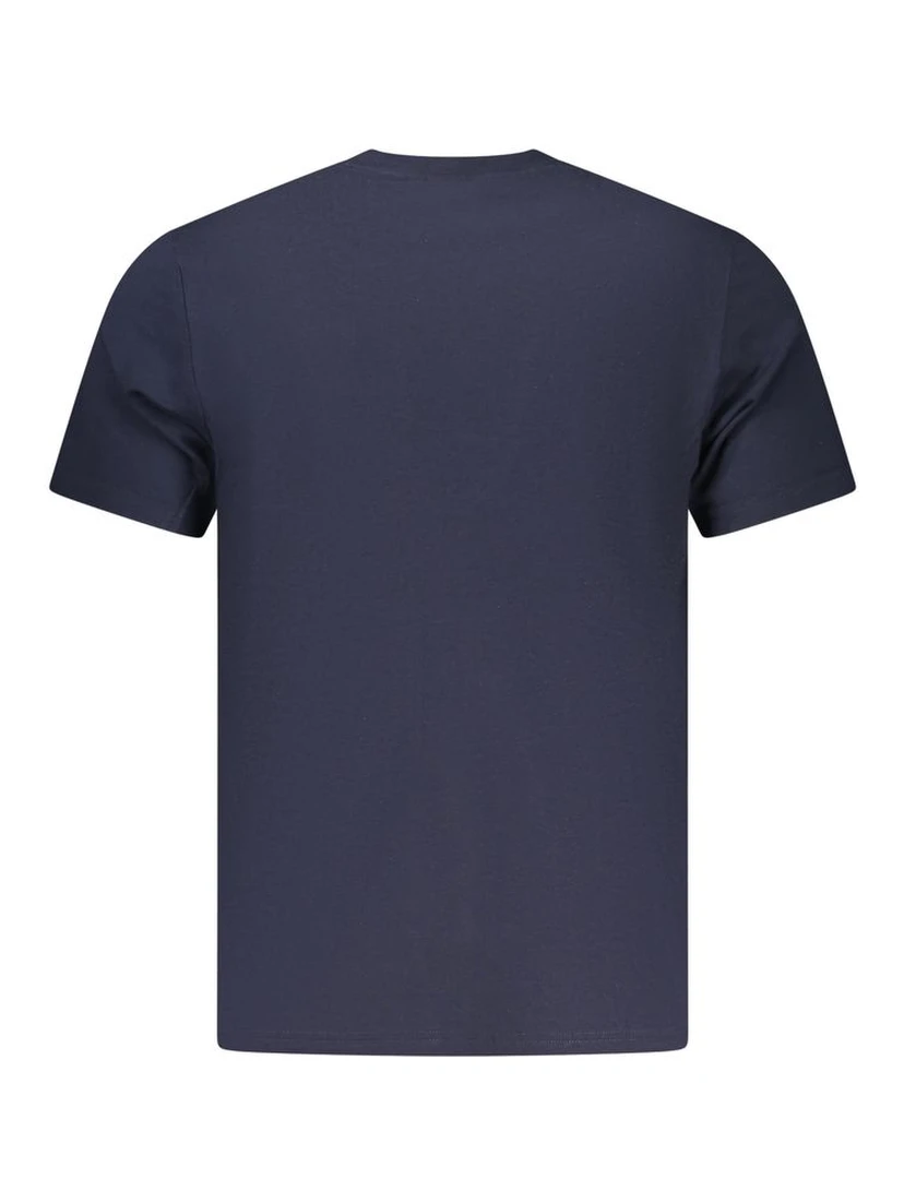 Blue Cotton Men's T-Shirt