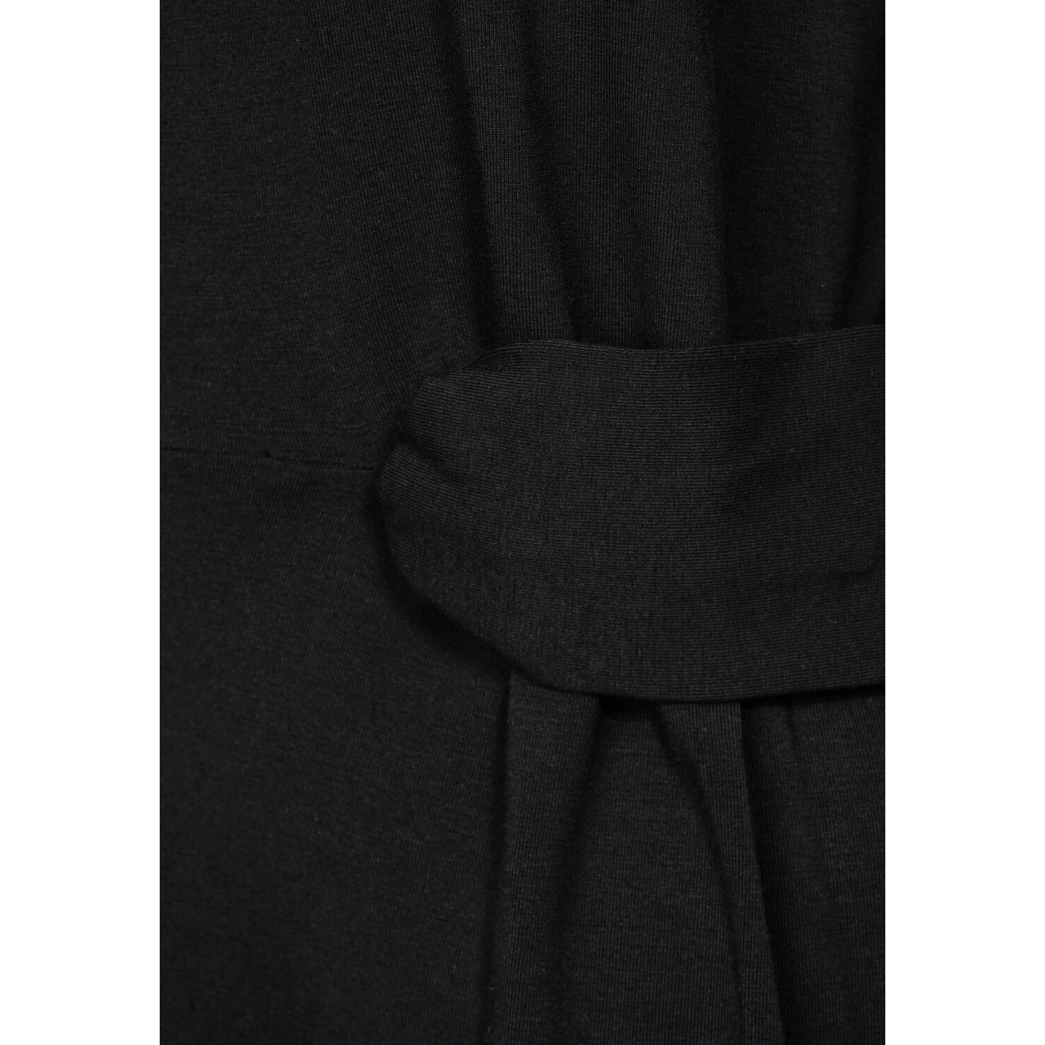 Black Viscose Casual Dress