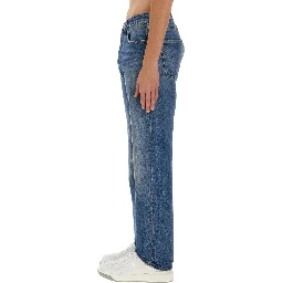JEANS WITH LOGO DETAIL