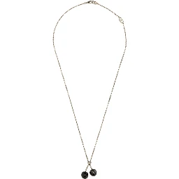 CHEZ VALENTINO METAL AND ENAMEL NECKLACE
