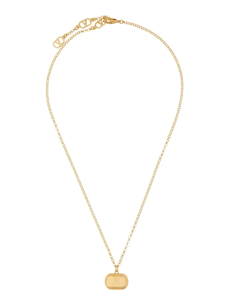 BRASS AND ENAMEL "OVALETTE" NECKLACE alternative