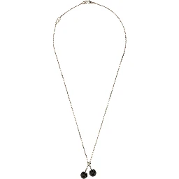 CHEZ VALENTINO METAL AND ENAMEL NECKLACE
