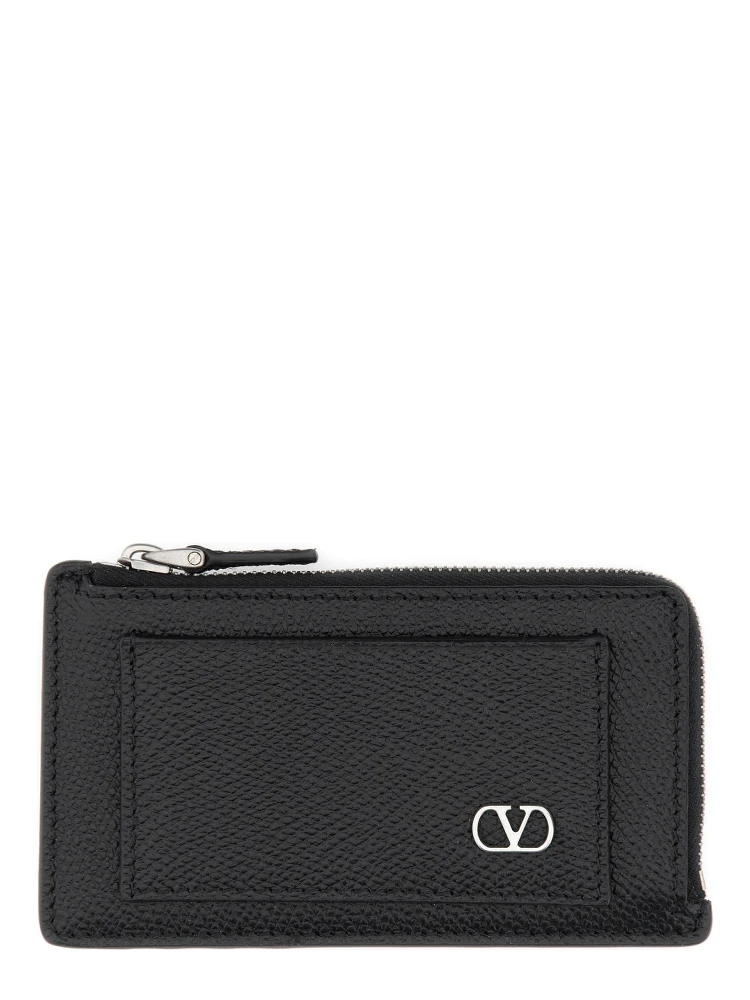 "VLOGO SIGNATURE" LEATHER COIN PURSE