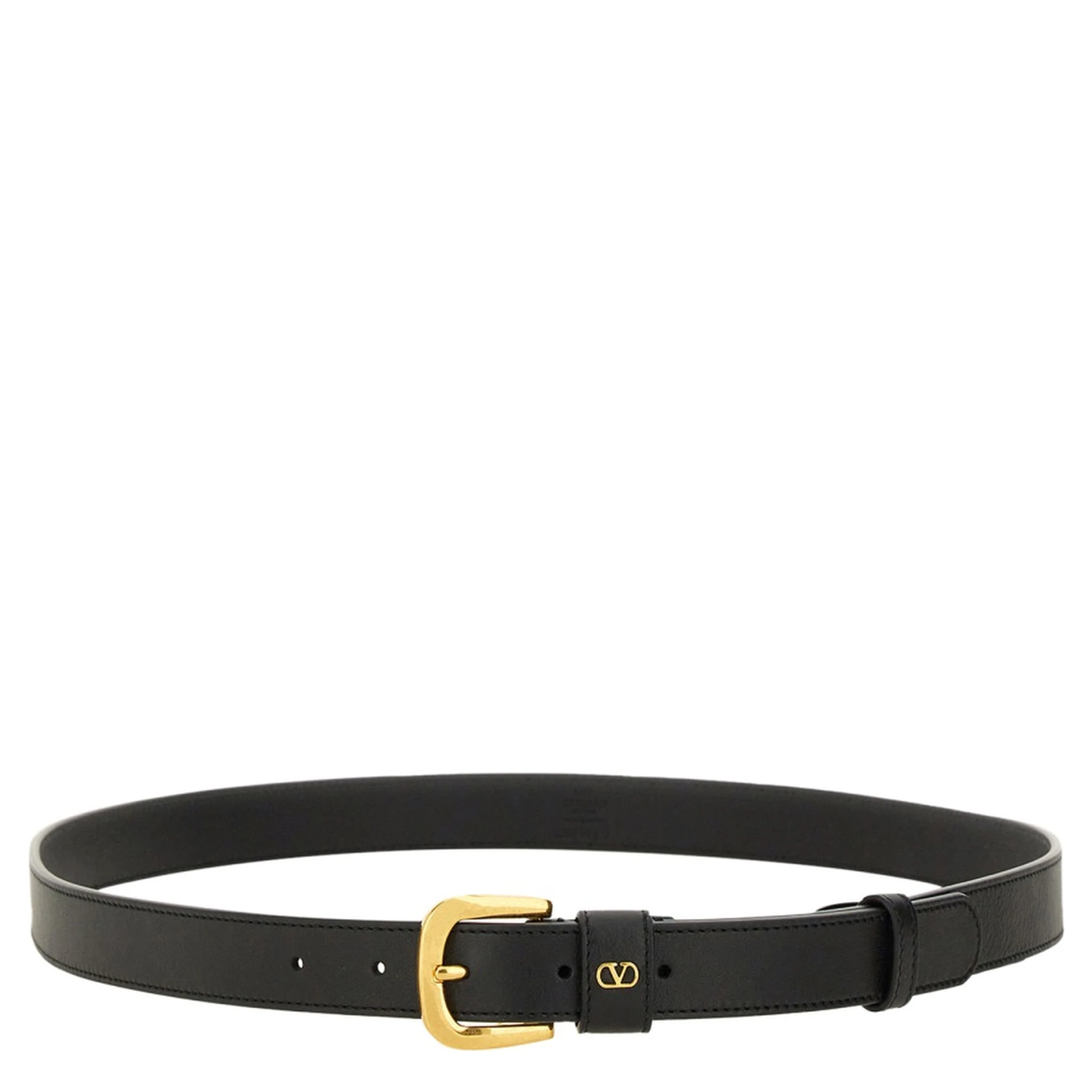 GLOSSY CALFSKIN "VLOGO SIGNATURE" BELT