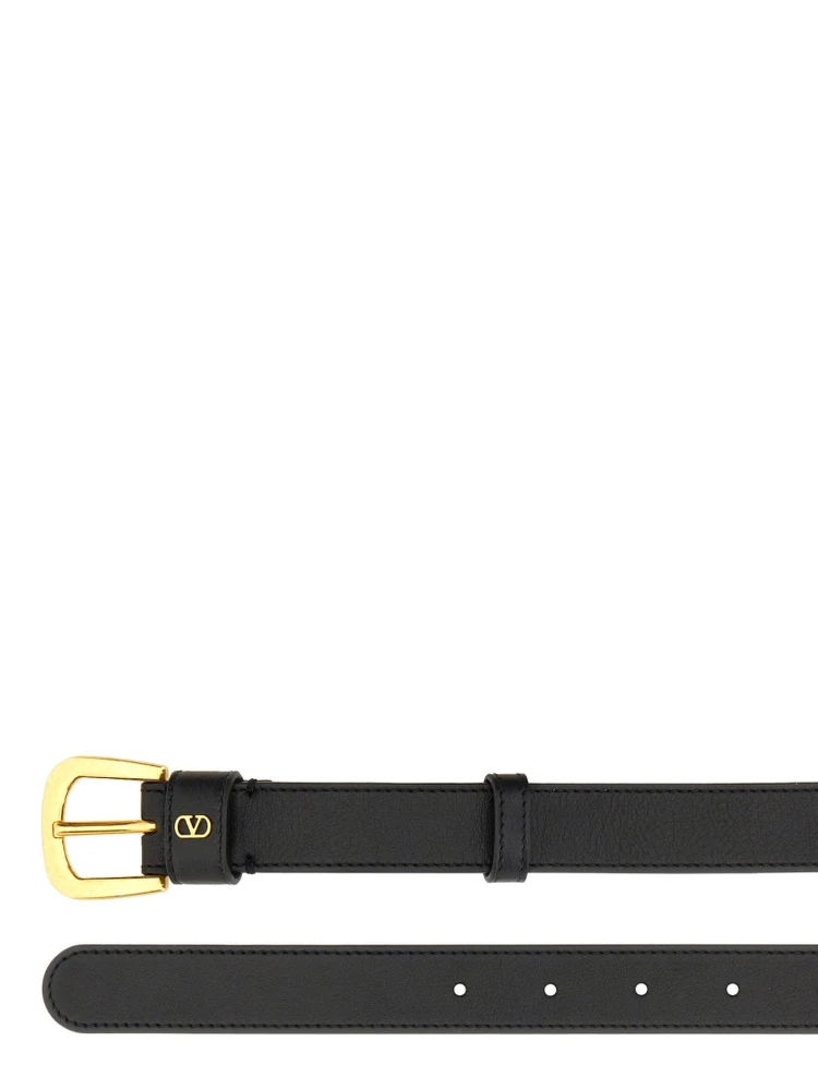 GLOSSY CALFSKIN "VLOGO SIGNATURE" BELT alternative