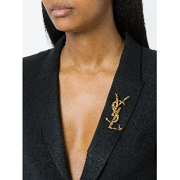 crocodile texture brooch