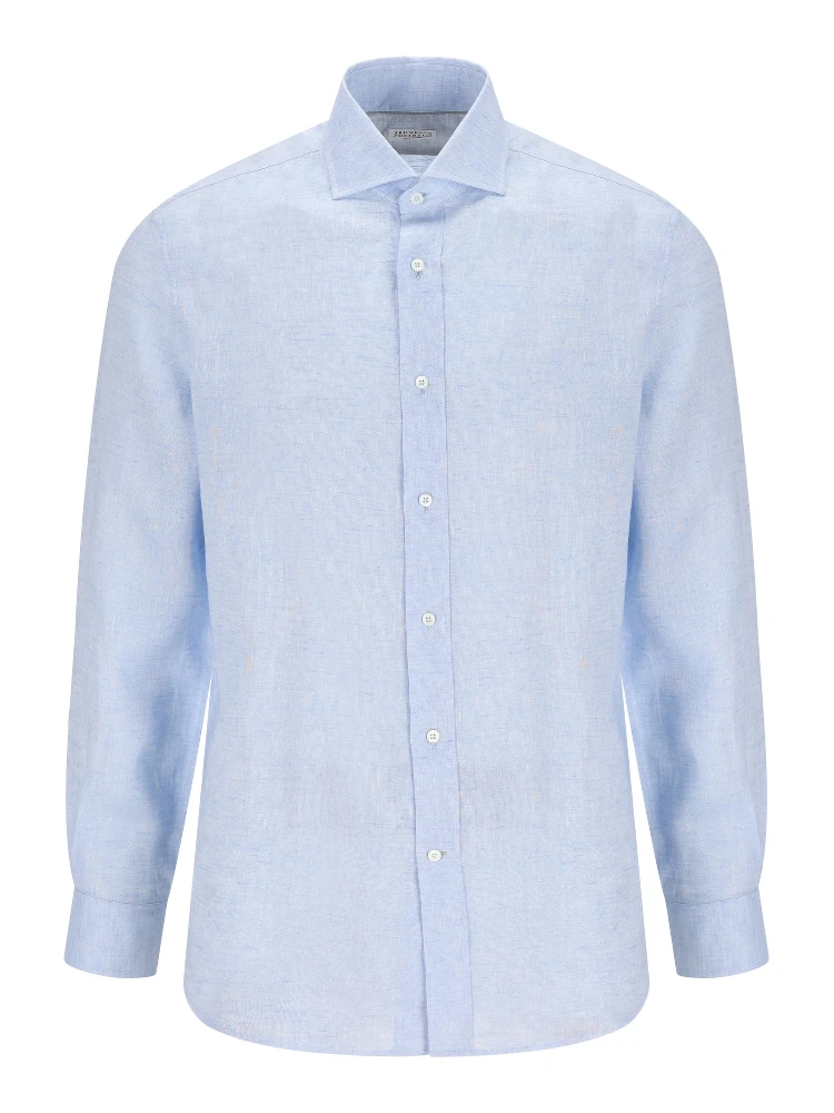 Brunello Cucinelli Shirts Light Blue