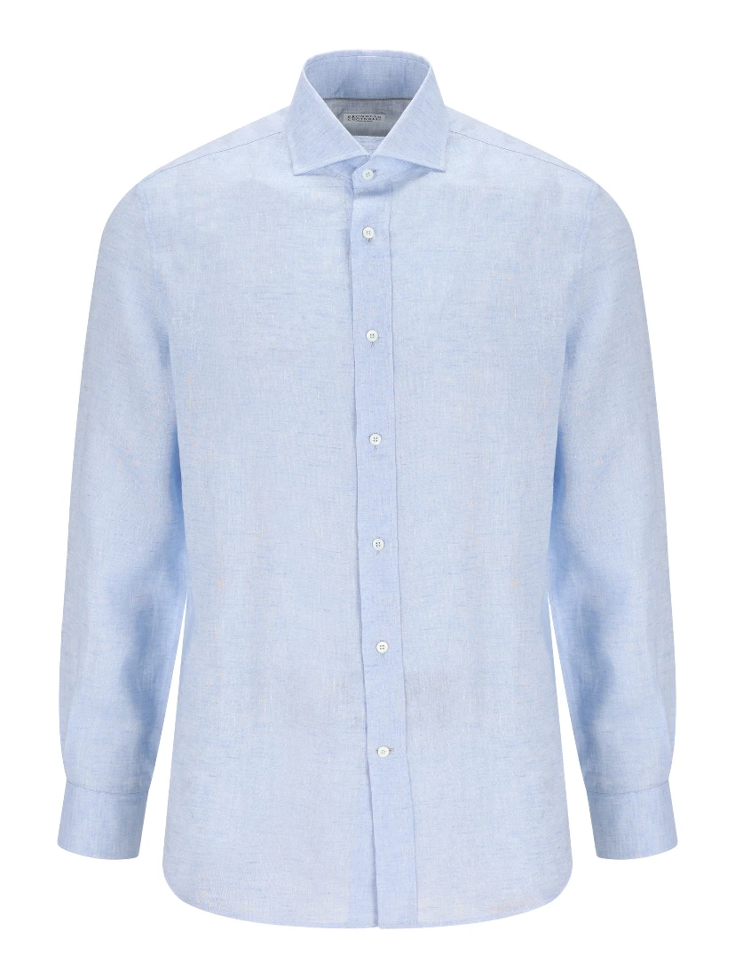 Brunello Cucinelli Shirts Light Blue