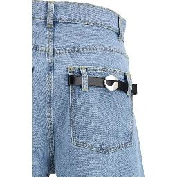 شورت برمودا قطني أزرق