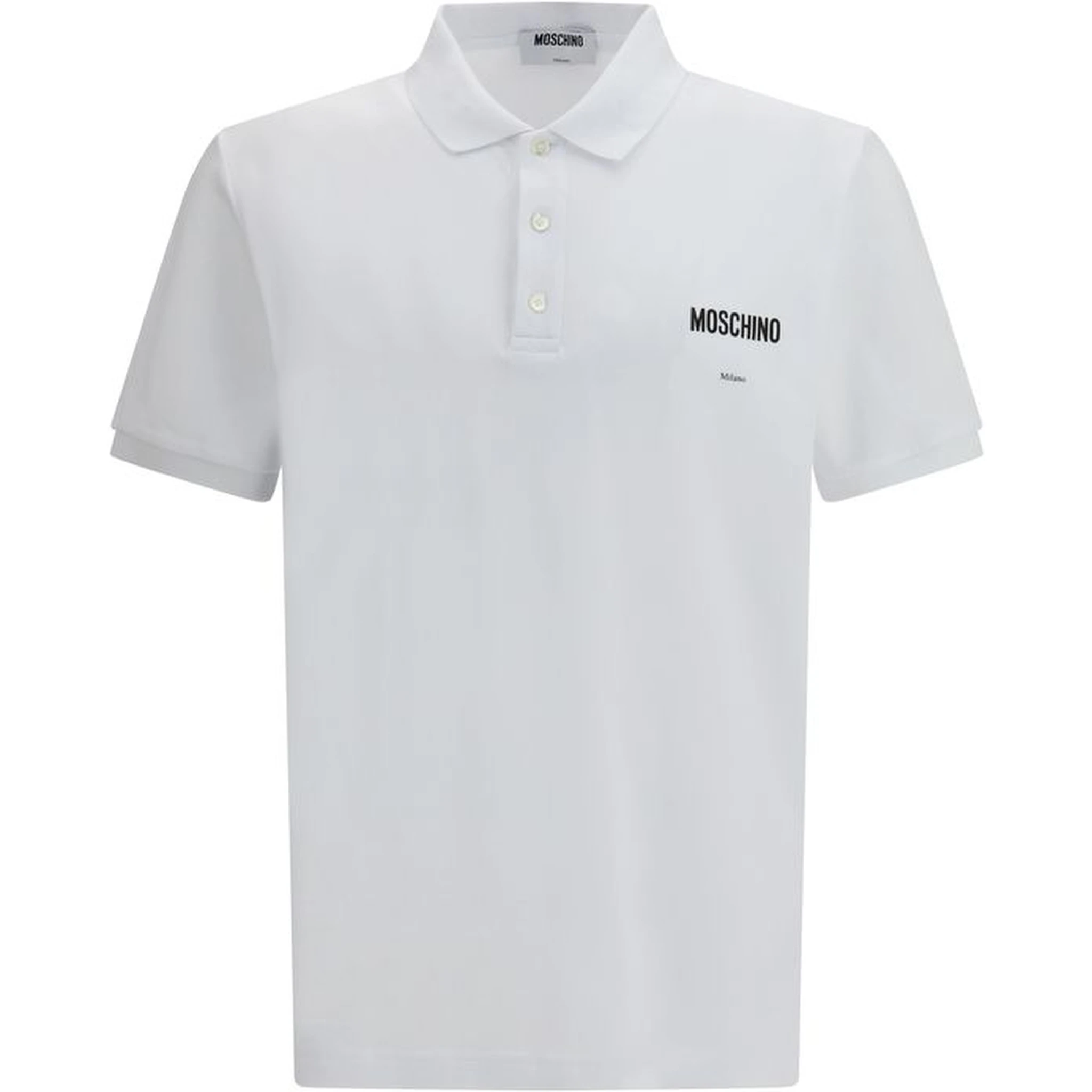 White Cotton Polo Shirt