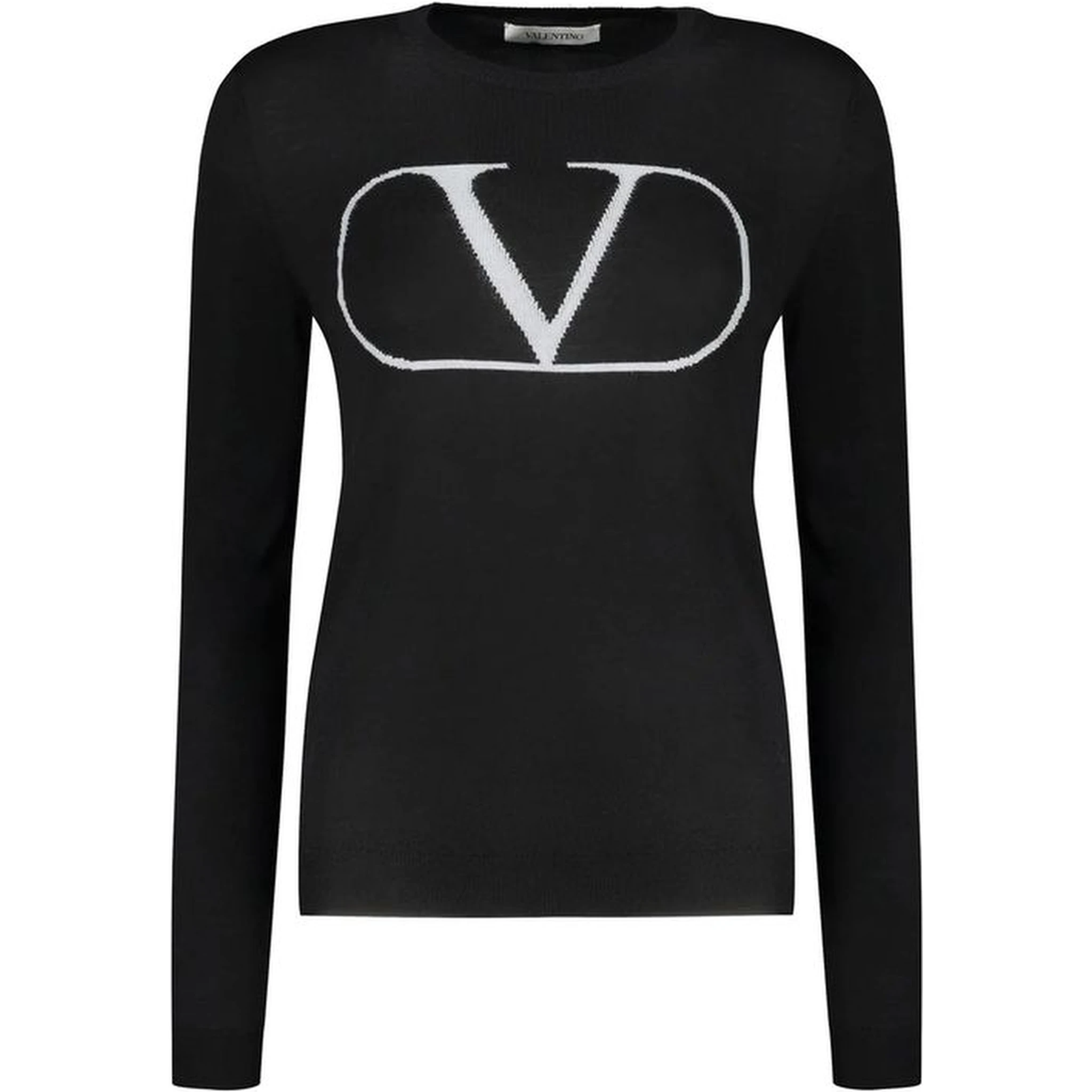 Black Virgin Wool Sweatshirt