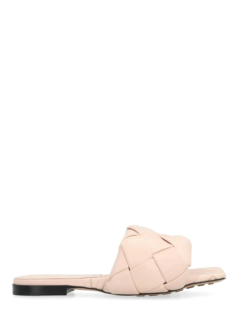 Multicolor Leather Flat Sandals