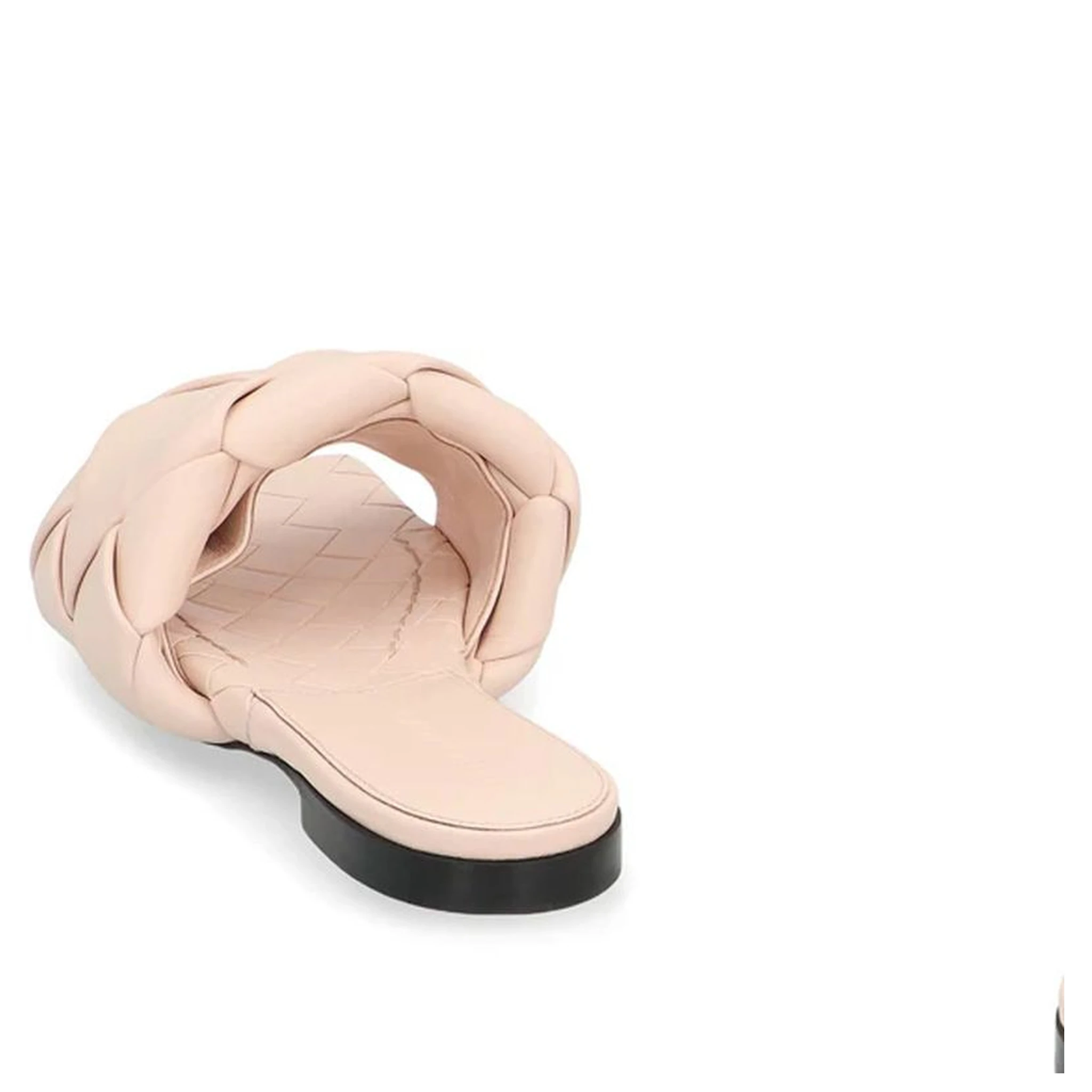 Multicolor Leather Flat Sandals