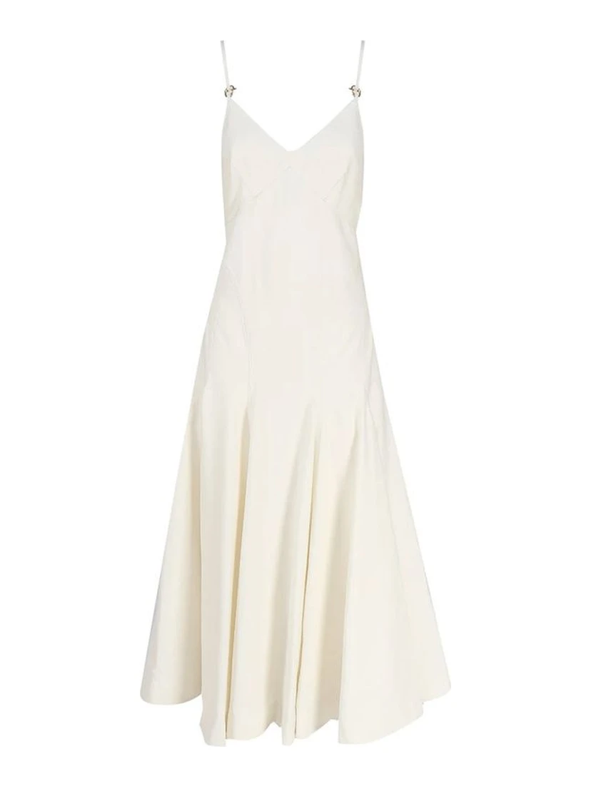 White Cotton Casual Dress