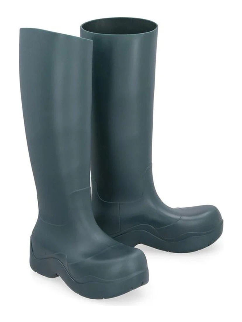 Bicolor Rubber Rain Boots