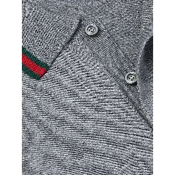 Short sleeves polo shirt in wool